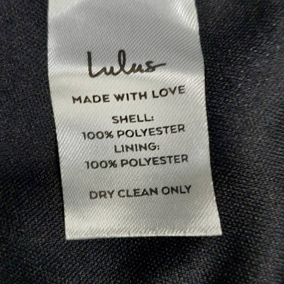 LULU'S L Thoughts of Hue Black Surplice Maxi Goddess Long Gown Dress NEW B76 - Picture 4 of 7